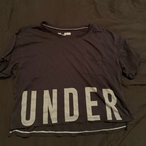 Under armour crop top wording
